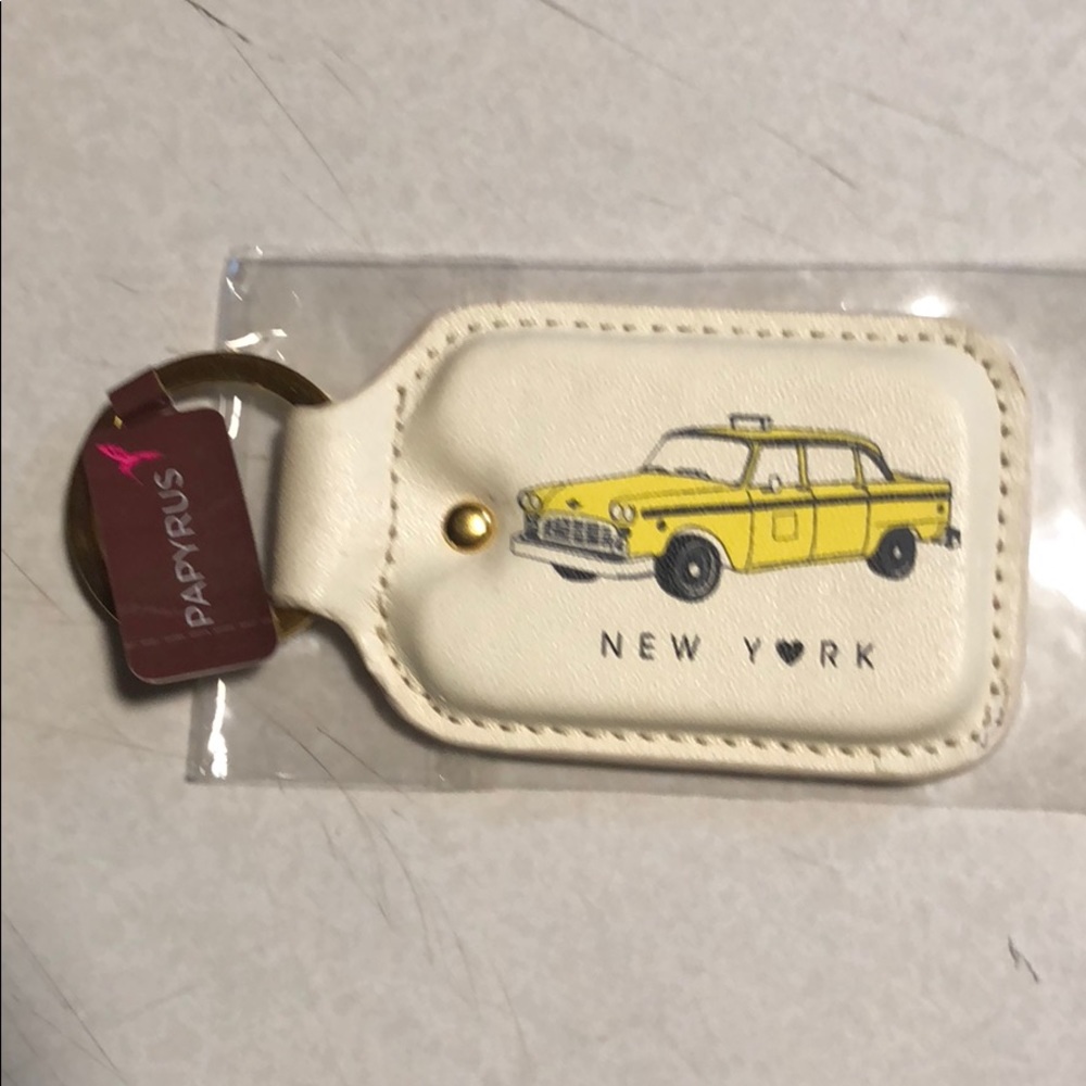 New York cab Keyring